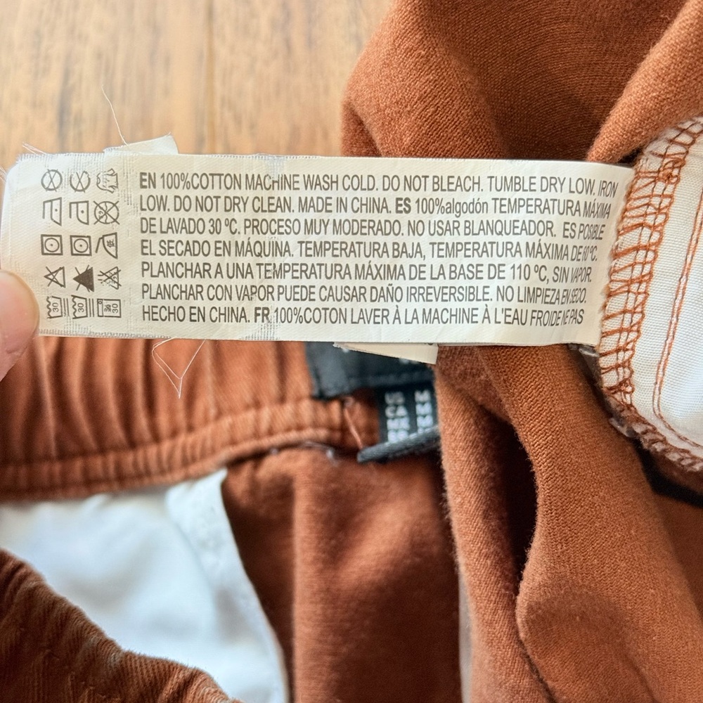 Forever 21 Rust Cargo Jogger Pants Size M - Picture 5 of 5